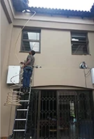 Installing gas geyser 135x200